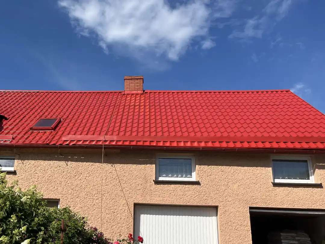 Czysty dach po myciu